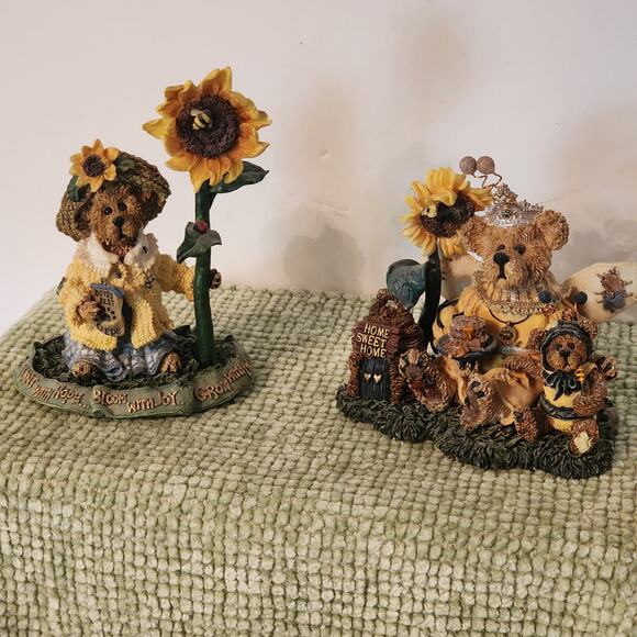 Boyds Bears Sunflower Lot 1999 Blossom Berriweather Victoria Buzzbruin - Picture 1 of 7